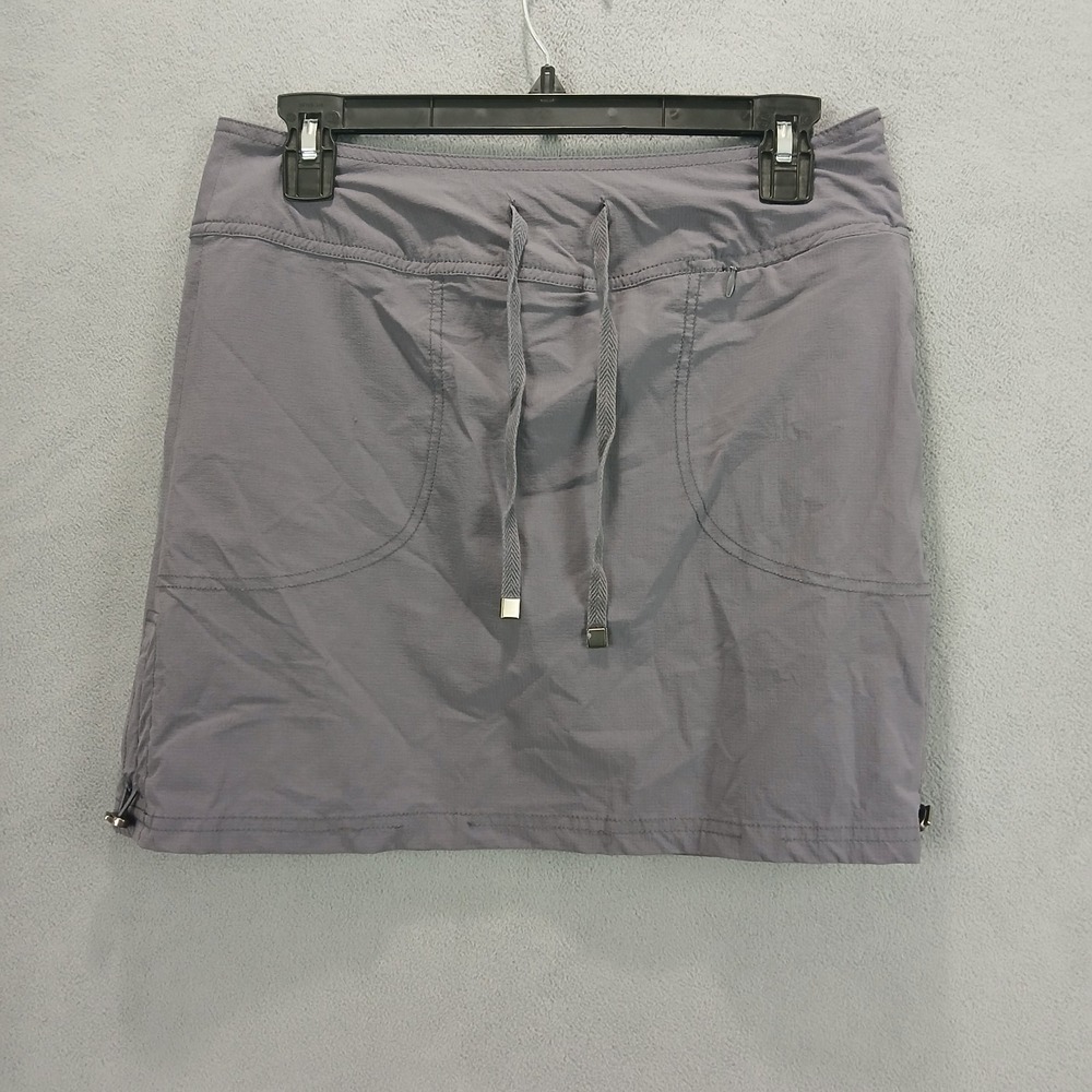 Green Tea Skirt Womens Small Gray‎ Drawcord Hem Casual Wear Drawstring Waist